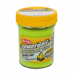 Berkley PowerBait Glitter Natural Garlic - Chartreuse