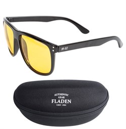 Fladen Polarized sunglasses - Matt black/yellow
